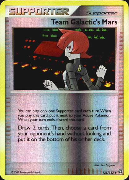 Team Galactic's Mars 126/132 Uncommon Secret Wonders Pokemon Reverse Holo NM