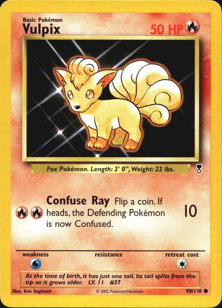 Vulpix 98/110 Common Legendary Collection Pokemon Near Mint