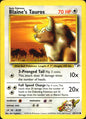 Blaine's Tauros 64/132 Common Gym Heroes Pokemon Near Mint