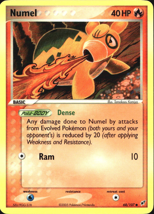 Numel 68/107 Common Deoxys Pokemon Near Mint