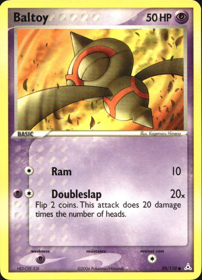 Baltoy 59/110 Common Holon Phantoms Pokemon Near Mint