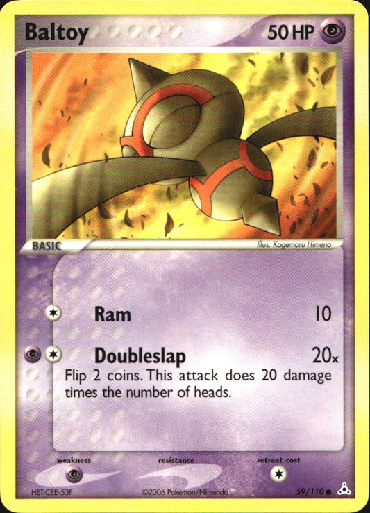 Baltoy 59/110 Common Holon Phantoms Pokemon Near Mint