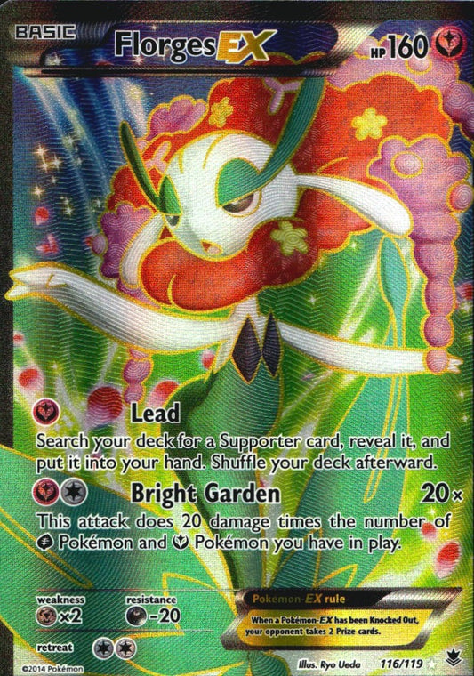 Florges EX 116/119 Rare Ultra Phantom Forces Pokemon Near Mint