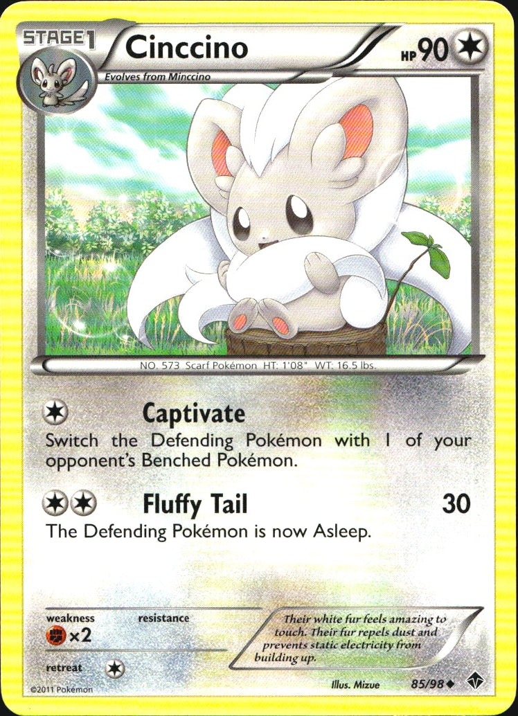 Cinccino 85/98 Uncommon Emerging Powers Pokemon Near Mint