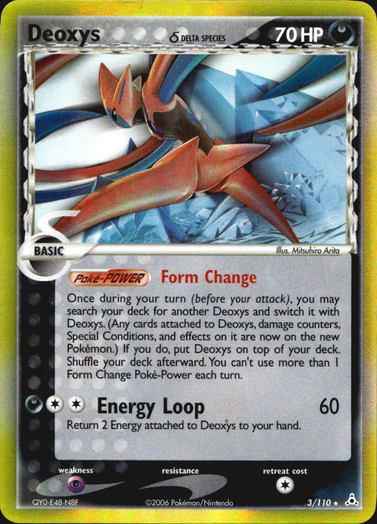 Deoxys 3/110 Holo Rare Holon Phantoms Pokemon Near Mint