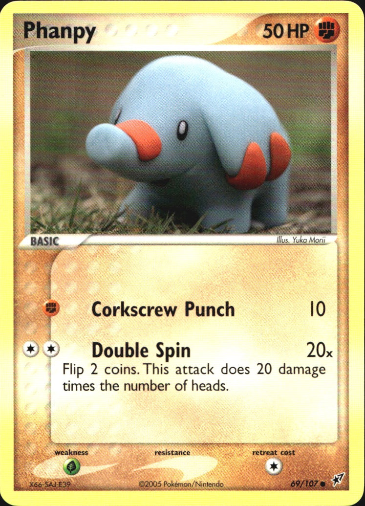 Phanpy 69/107 Common Deoxys Pokemon Near Mint