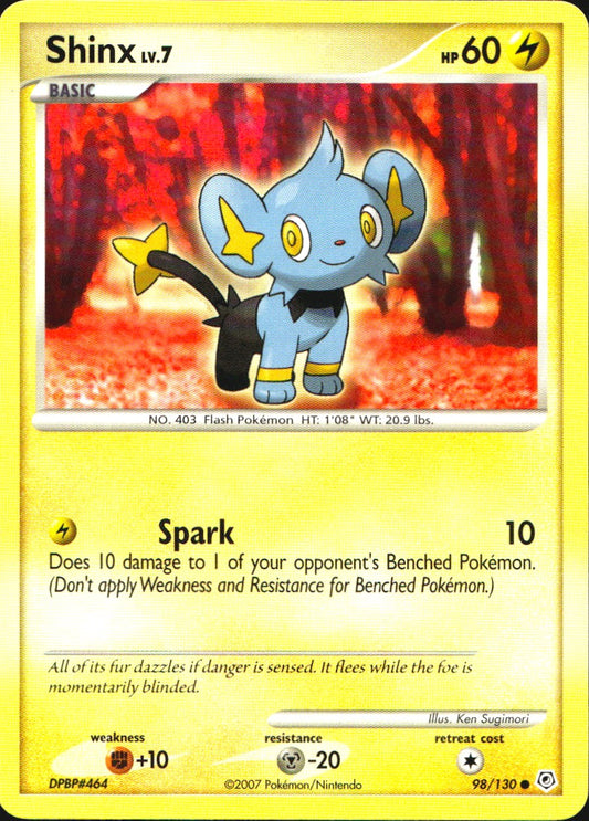 Shinx 98/130 Common Diamond & Pearl Pokemon Near Mint