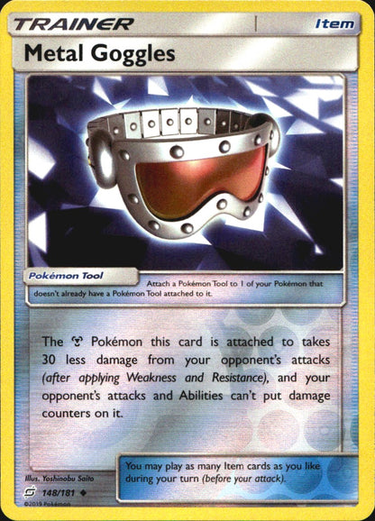 Metal Goggles 148/181 Uncommon Team Up Pokemon Reverse Holo Near Mint