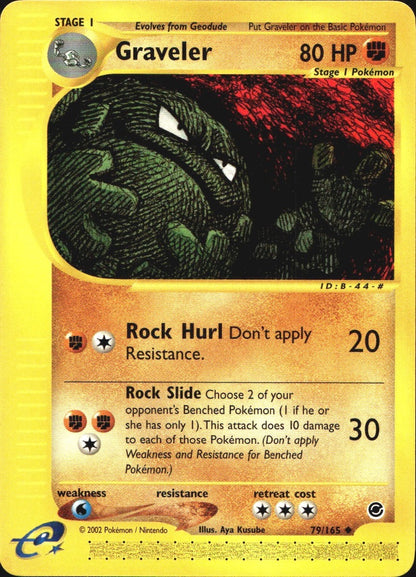 Graveler 79/165 Uncommon Expedition Base Set Pokemon Near Mint