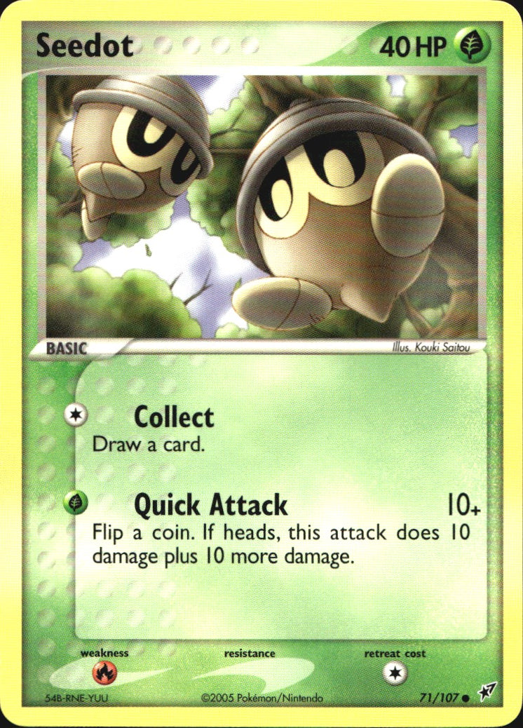 Seedot 71/107 Common Deoxys Pokemon Near Mint
