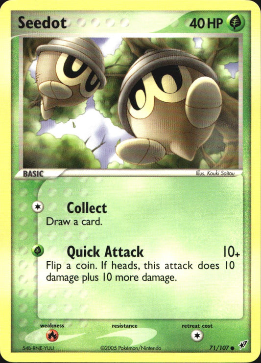 Seedot 71/107 Common Deoxys Pokemon Near Mint