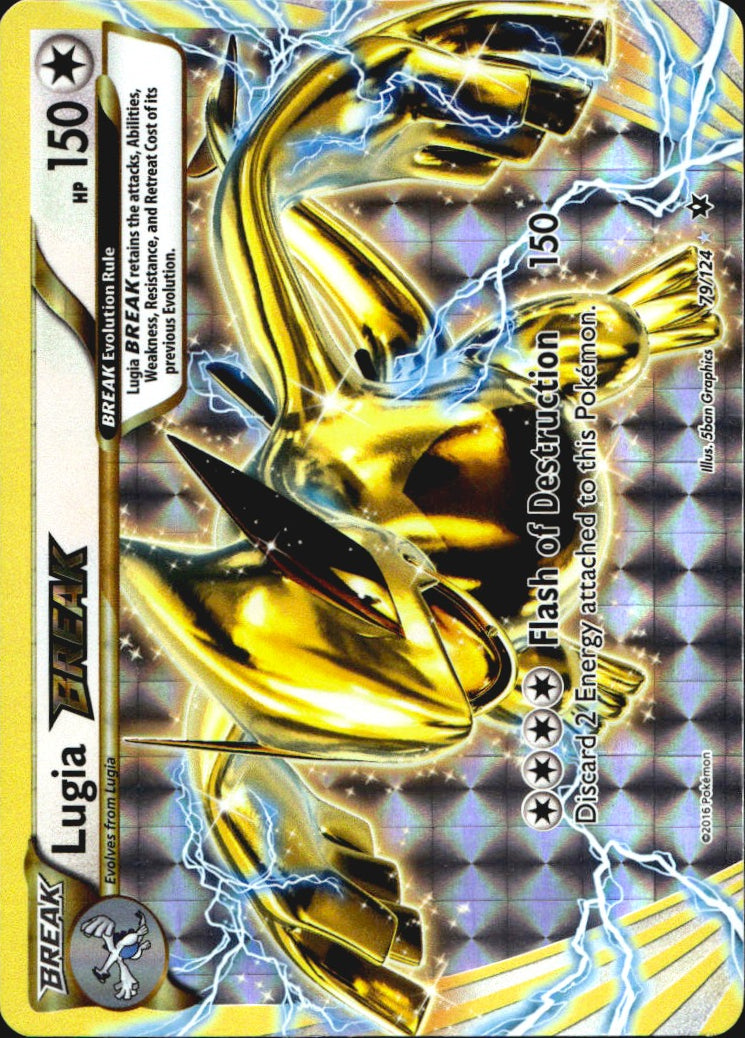Lugia BREAK 79/124 BREAK Rare Fates Collide Pokemon Near Mint