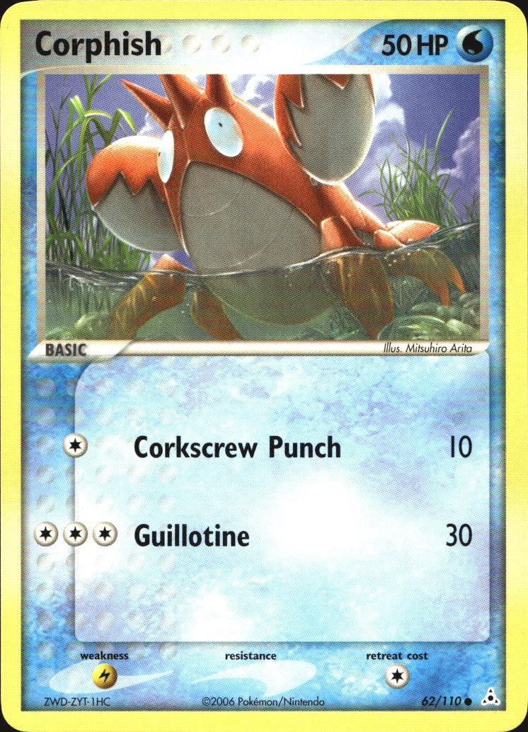 Corphish 62/110 Common Holon Phantoms Pokemon Near Mint