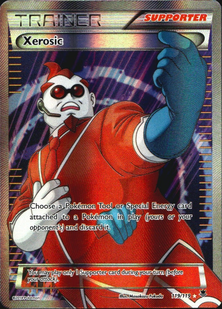 Xerosic 119/119 Rare Ultra Phantom Forces Pokemon Near Mint