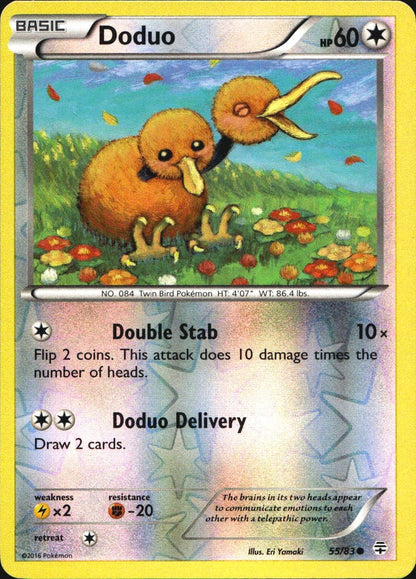 Doduo 55/83 Common Generations Pokemon Reverse Holo Near Mint
