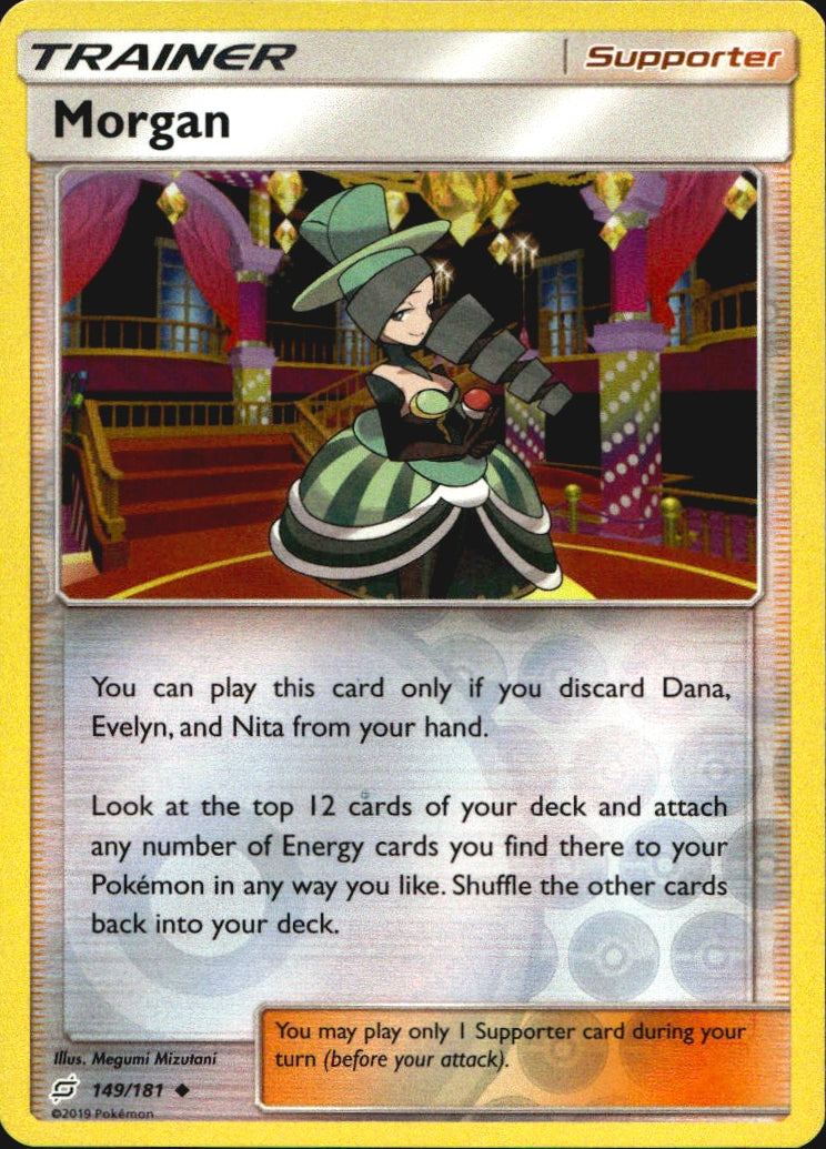 Morgan 149/181 Uncommon Team Up Pokemon Reverse Holo Near Mint