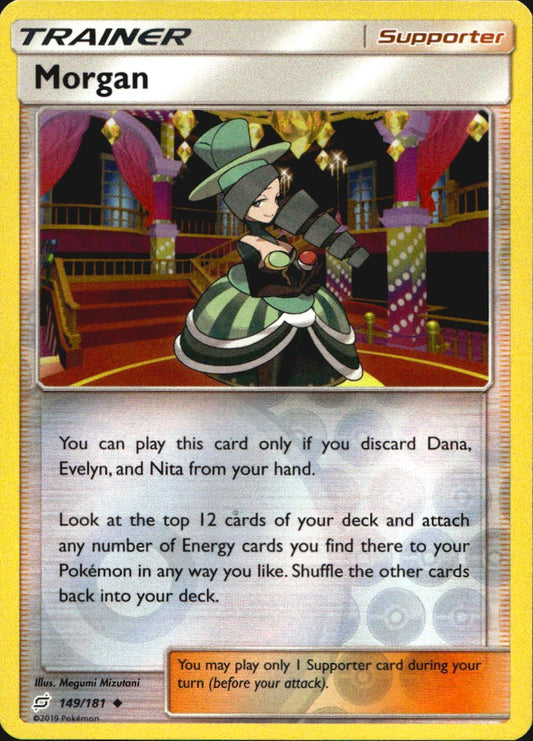 Morgan 149/181 Uncommon Team Up Pokemon Reverse Holo Near Mint