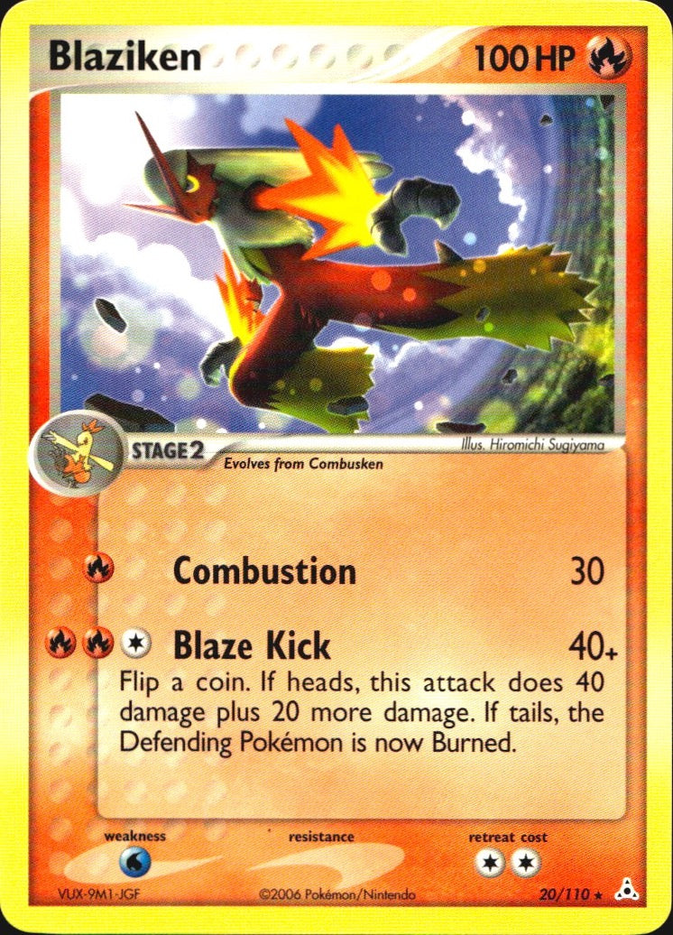 Blaziken 20/110 Rare Holon Phantoms Pokemon Near Mint