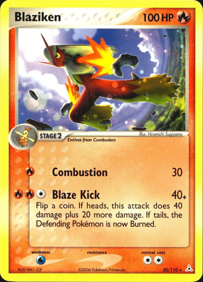 Blaziken 20/110 Rare Holon Phantoms Pokemon Near Mint