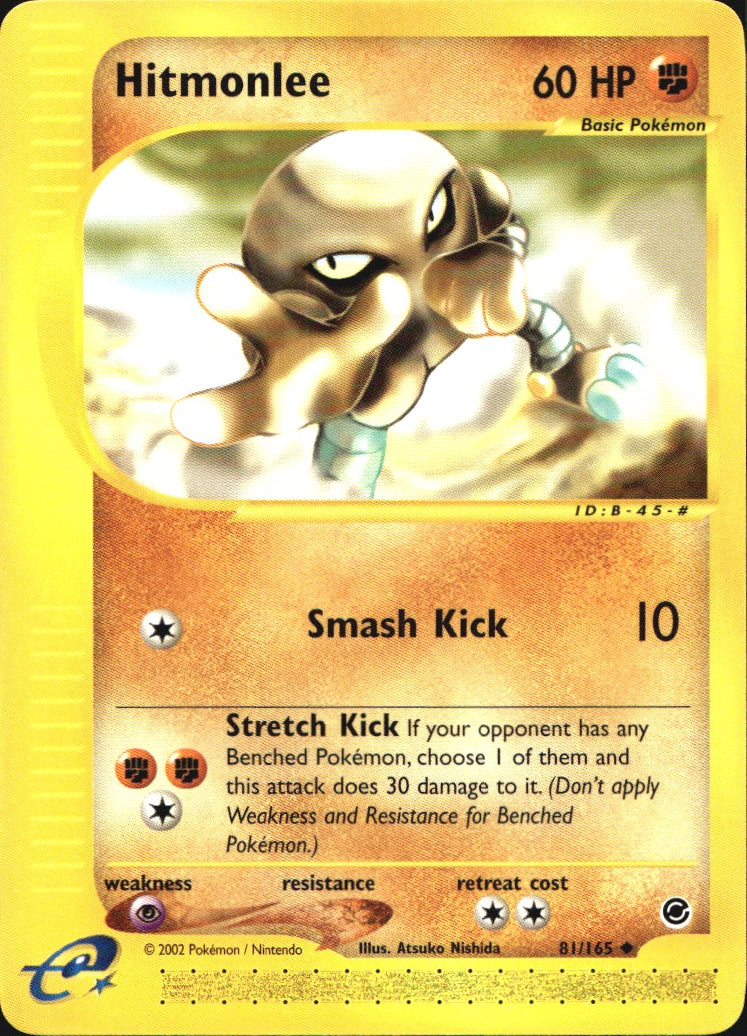 Hitmonlee 81/165 Uncommon Expedition Base Set Pokemon Near Mint