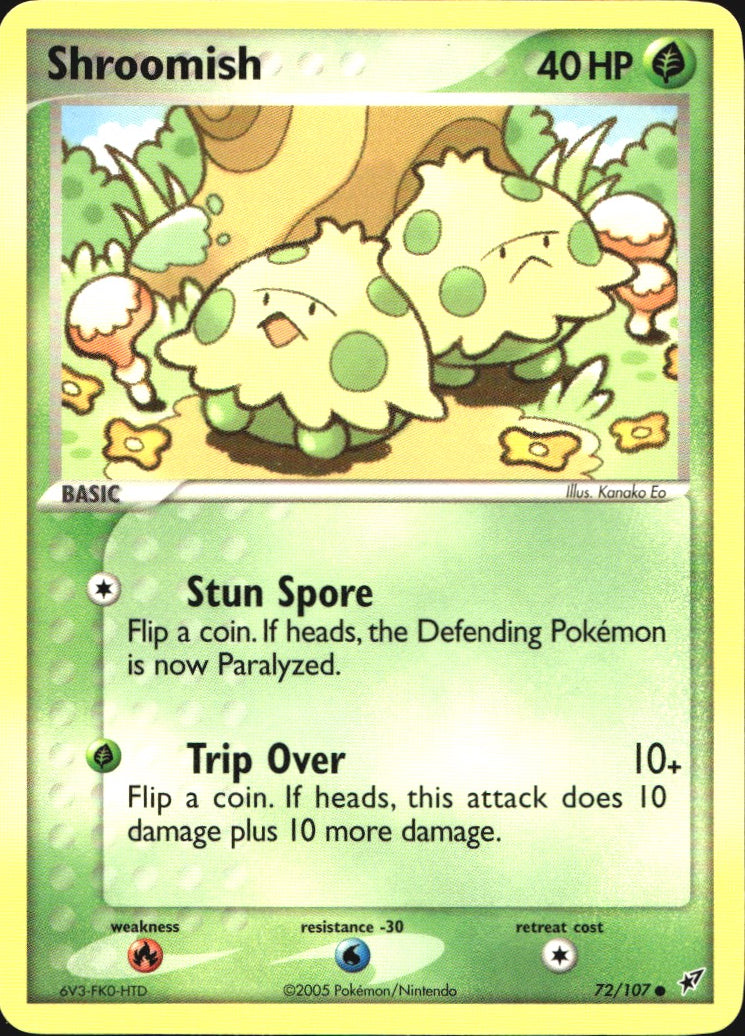 Shroomish 72/107 Common Deoxys Pokemon Near Mint