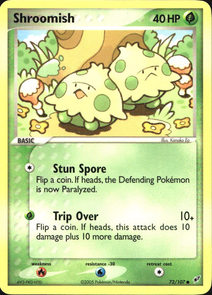 Shroomish 72/107 Common Deoxys Pokemon Near Mint