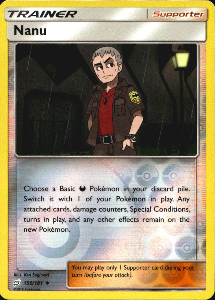 Nanu 150/181 Uncommon Team Up Pokemon Reverse Holo Near Mint
