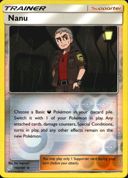 Nanu 150/181 Uncommon Team Up Pokemon Reverse Holo Near Mint