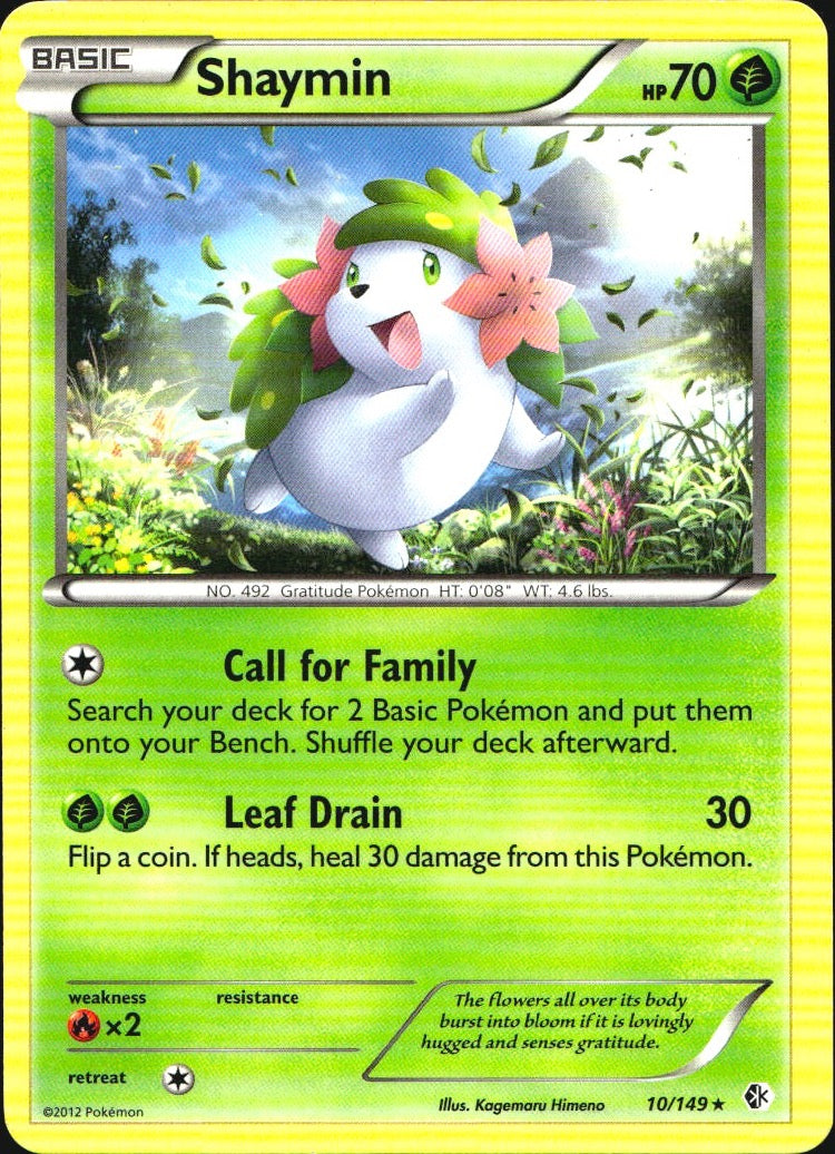 Shaymin 10/149 Rare Boundaries Crossed Pokemon Near Mint