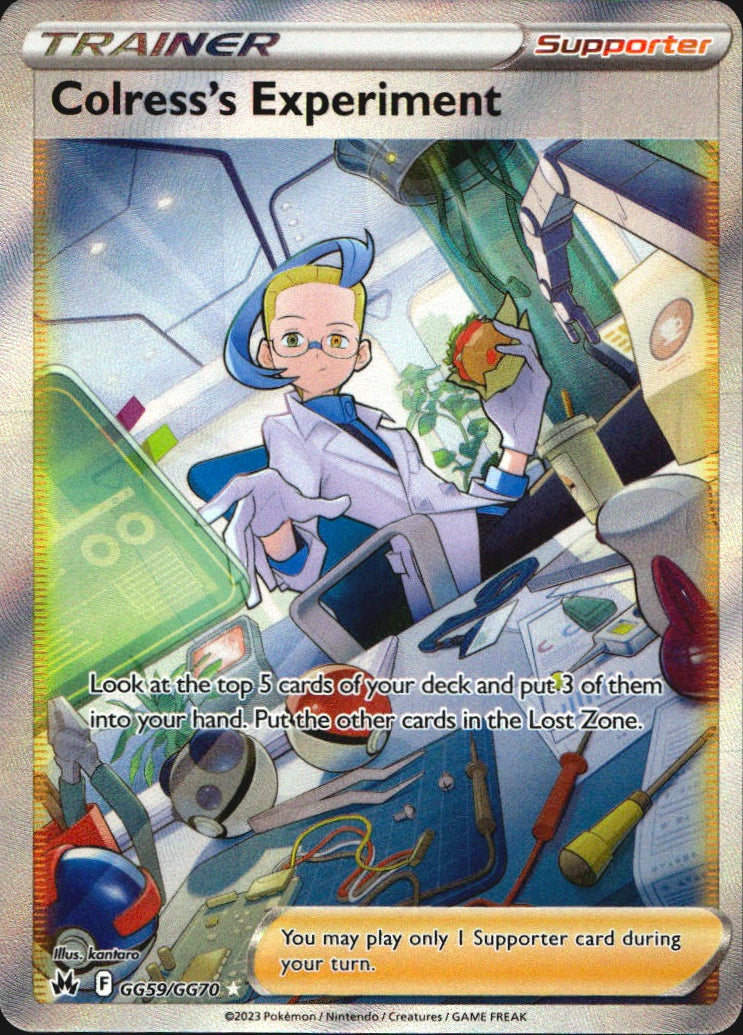 Colress's Experiment GG59/GG70 Crown Zenith Galarian Gallery Pokemon NM