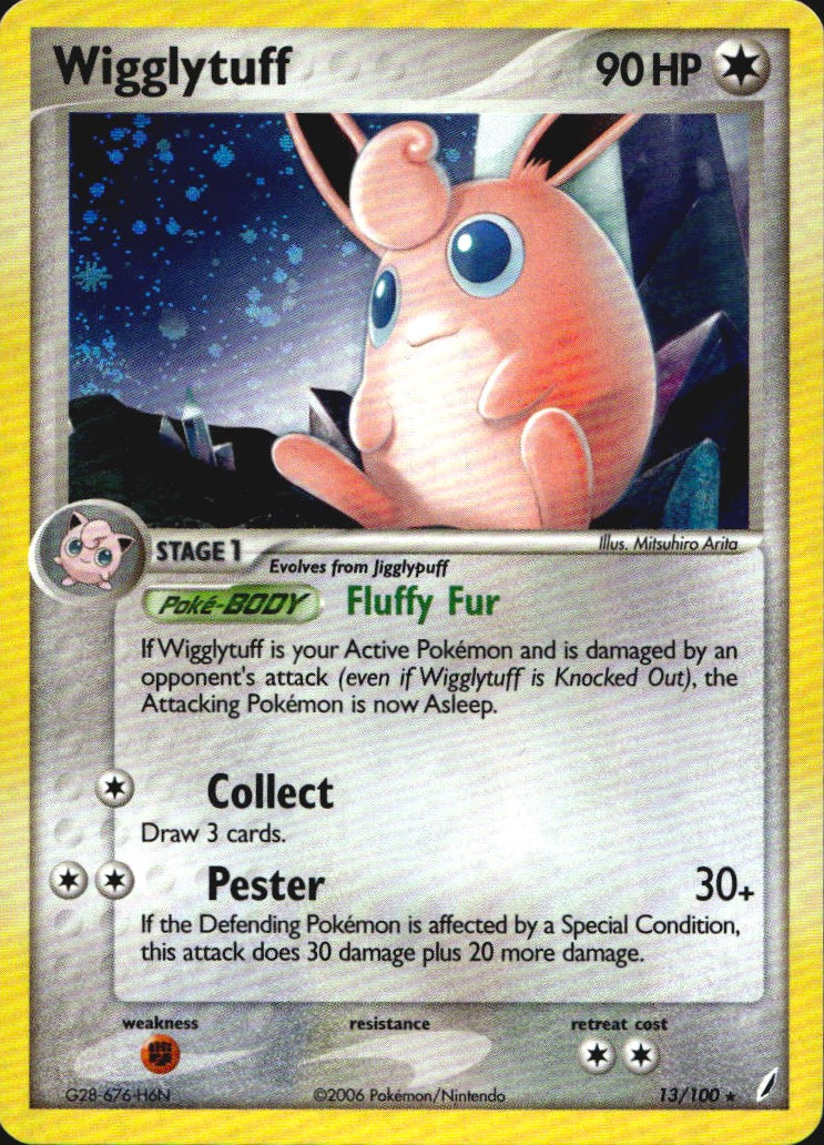 Wigglytuff 13/100 Holo Rare Crystal Guardians Pokemon Near Mint