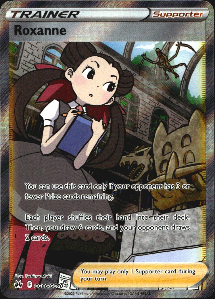 Roxanne GG66/GG70 Rare Ultra Crown Zenith Galarian Gallery Pokemon Near Mint