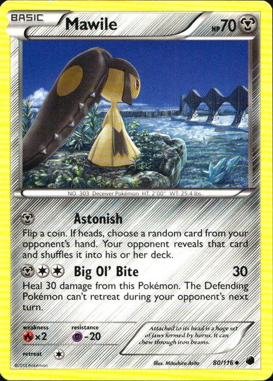 Mawile 80/116 Uncommon Plasma Freeze Pokemon Near Mint