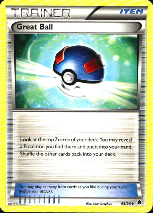Great Ball 93/98 Uncommon Emerging Powers Pokemon Near Mint