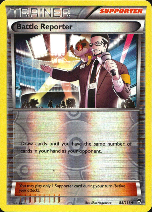 Battle Reporter 88/111 Uncommon Furious Fists Pokemon Reverse Holo Near Mint