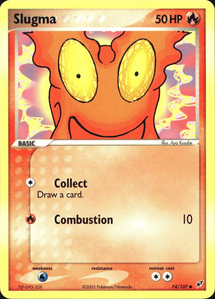 Slugma 74/107 Common Deoxys Pokemon Near Mint