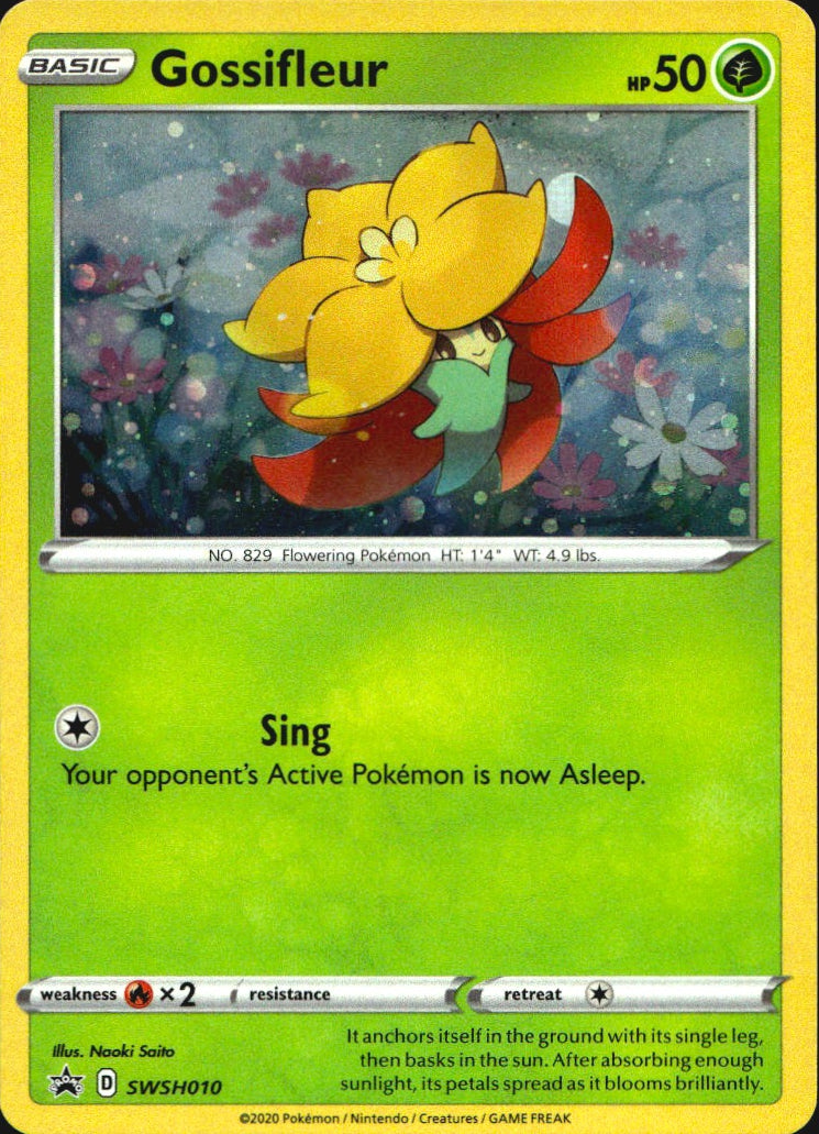 Gossifleur SWSH010 Promo SWSH Black Star Pokemon Near Mint