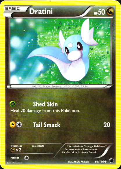 Dratini 81/116 Common Plasma Freeze Pokemon Near Mint