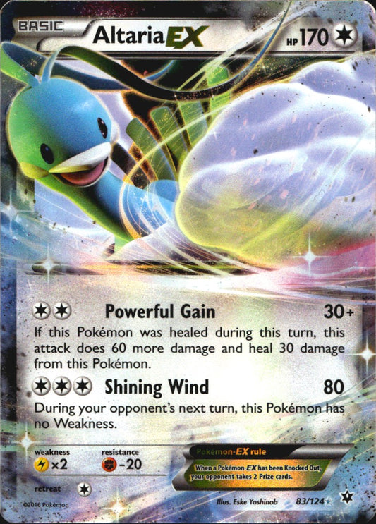 Altaria EX 83/124 Holo EX Rare Fates Collide Pokemon Near Mint