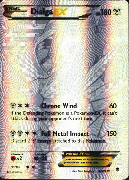 Dialga EX 122/119 Secret Rare Phantom Forces Pokemon Lightly Played