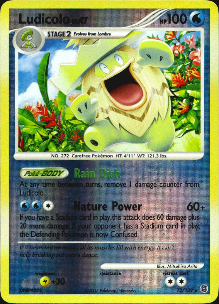 Ludicolo 13/132 Secret Wonders Pokemon Reverse Holo Near Mint