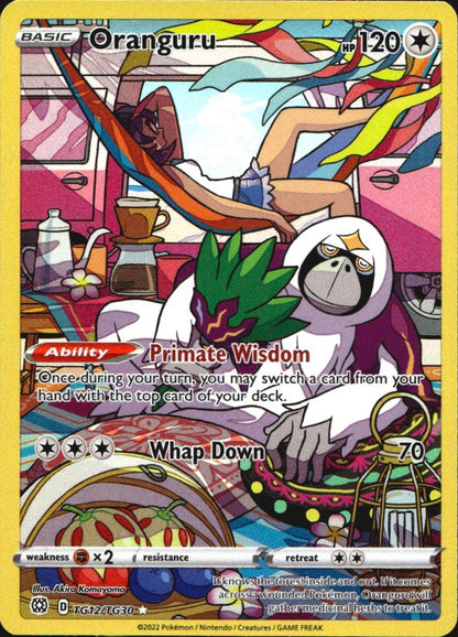 Oranguru TG12/TG30 Holo Brilliant Stars Trainer Gallery Pokemon NM