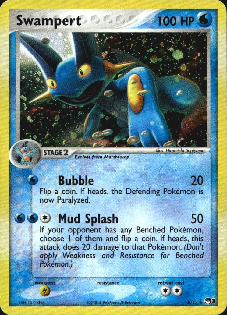 Swampert 5/17 Rare POP Series 1 Pokemon Near Mint