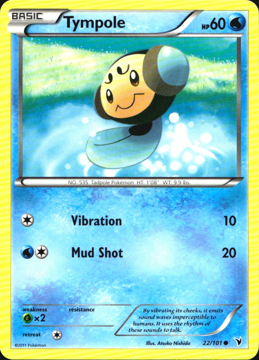 Tympole 22/101 Common Noble Victories Pokemon Near Mint