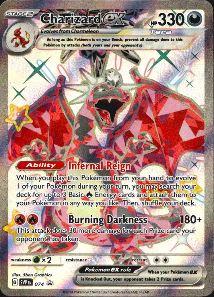 Charizard ex 074 Promo Scarlet & Violet Pokemon Near Mint