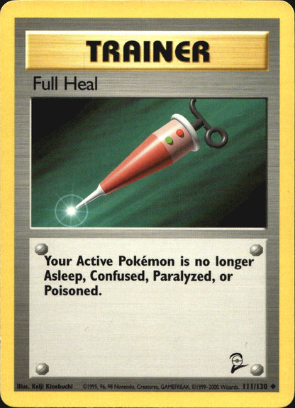 Full Heal 82/102 Uncommon Base Set Pokemon Near Mint