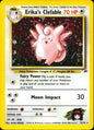 Erika's Clefable 3/132 Holo Rare Gym Heroes Pokemon Lightly Played