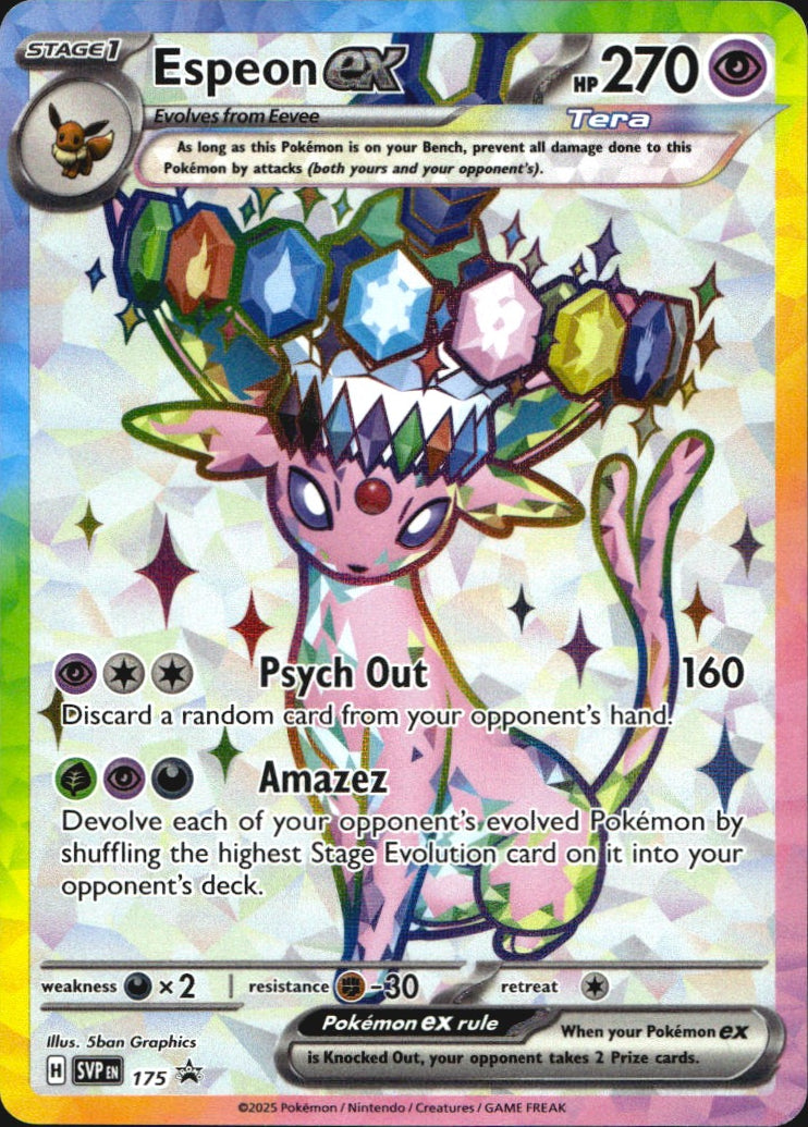 Espeon ex SVP 175 Holofoil Promo SV: Scarlet & Violet Promo Cards Pokemon NM