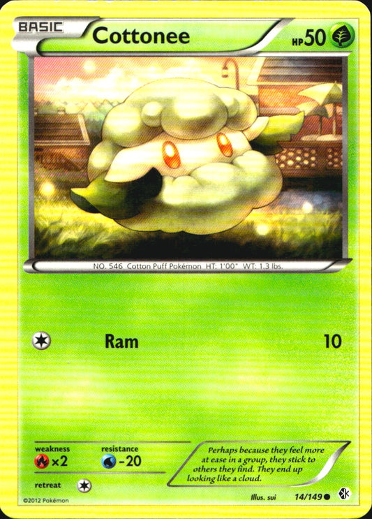 Cottonee 14/149 Common Boundaries Crossed Pokemon Near Mint