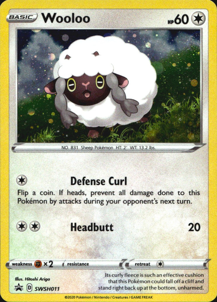 Wooloo SWSH011 Promo SWSH Black Star Pokemon Near Mint